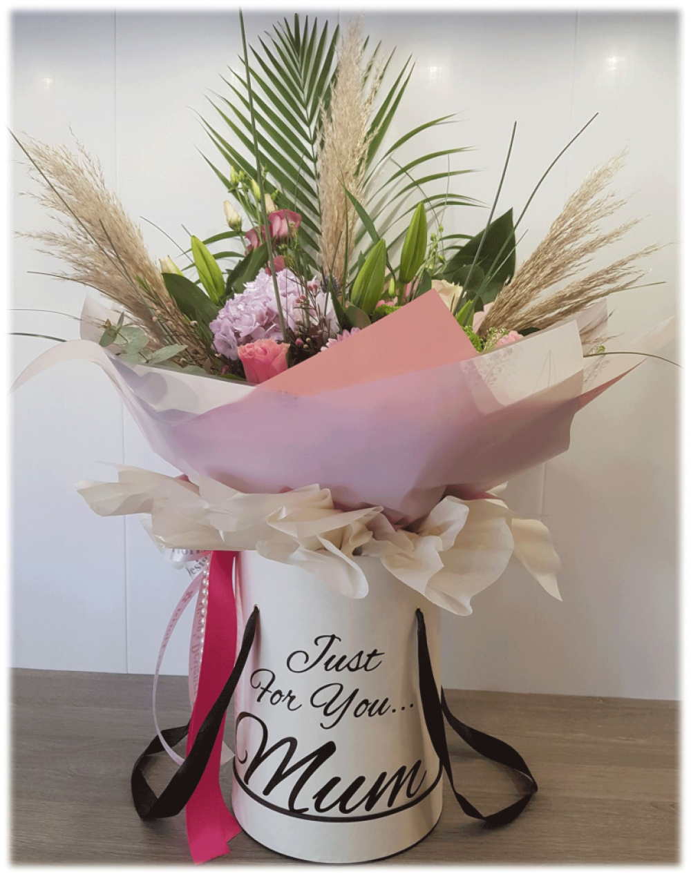 Tall Hat Box Hand-tied